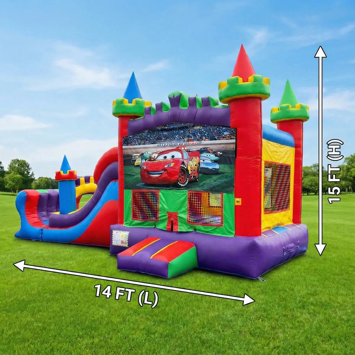 Red Combo Bounce House 14x32 rental in Stafford VA