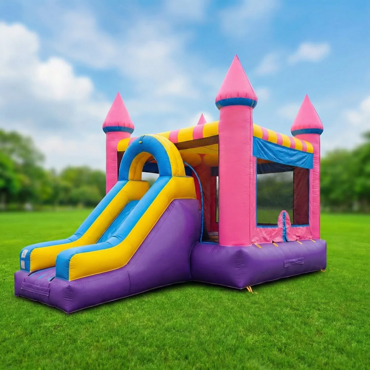 Pink Combo Bounce House 15x27