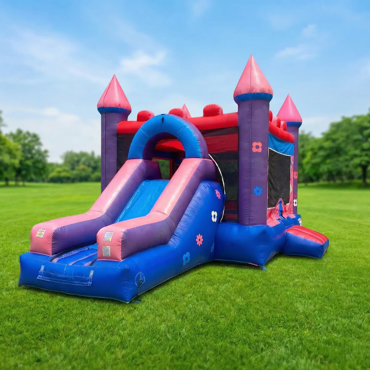 Flower Slide Combo Bounce House